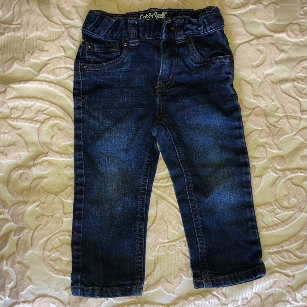 Adjustable waist jeans